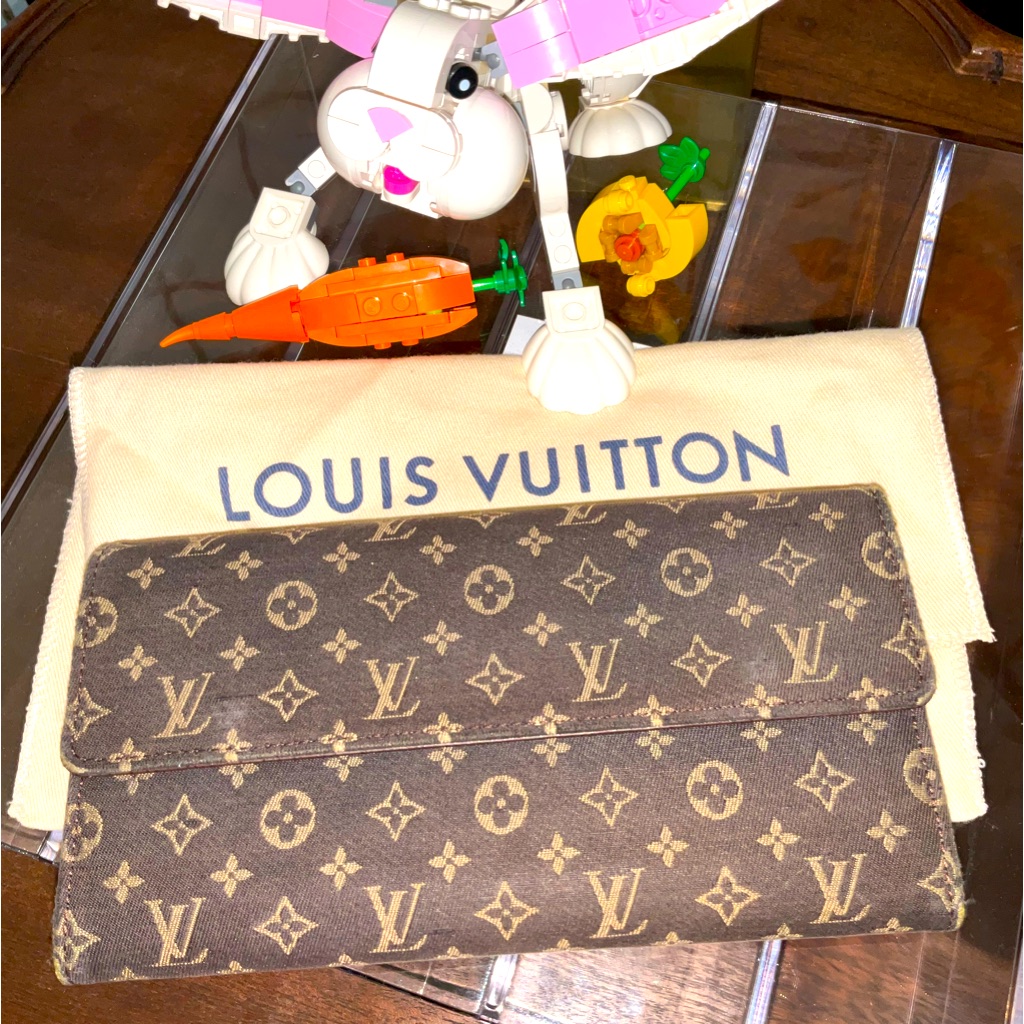 Louis Vuitton Brown Monogram Leather Canvas Porte Tresor Credit Card Wallet